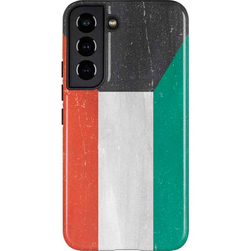 Kuwait Flag Distressed Galaxy S22 Pro Case
